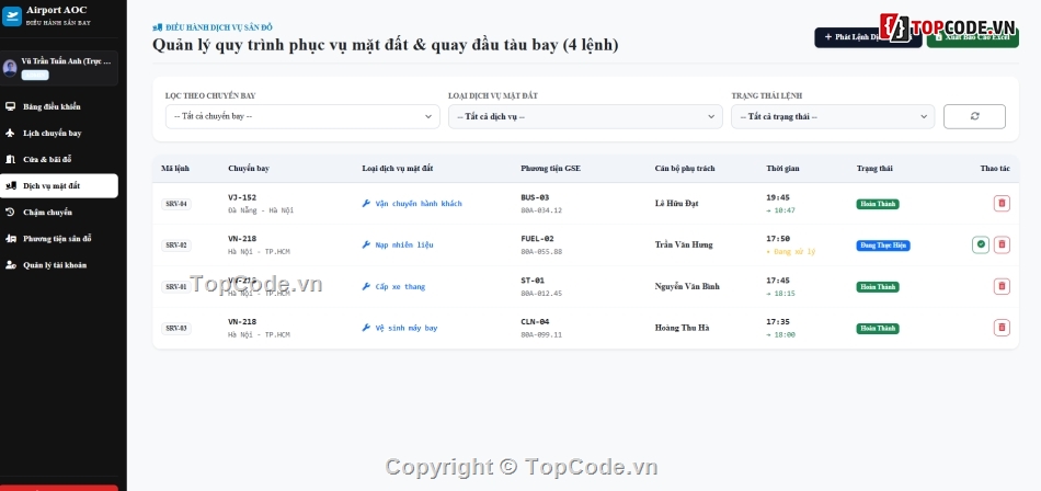 chuyến bay,Hệ thống hố sơ,Hệ thống sms